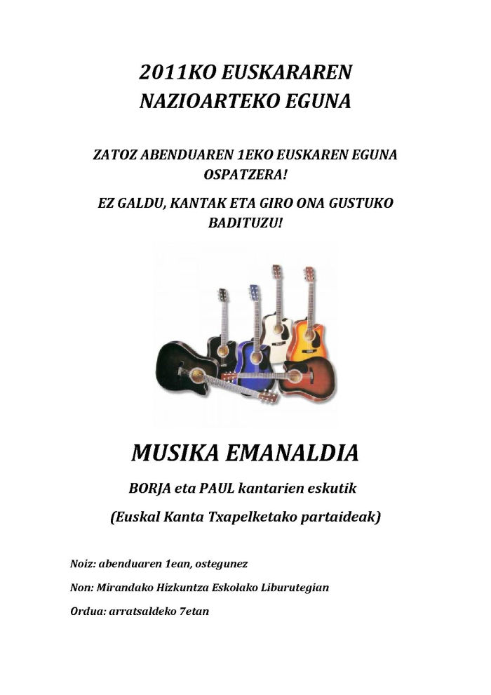 Dia euskera 11