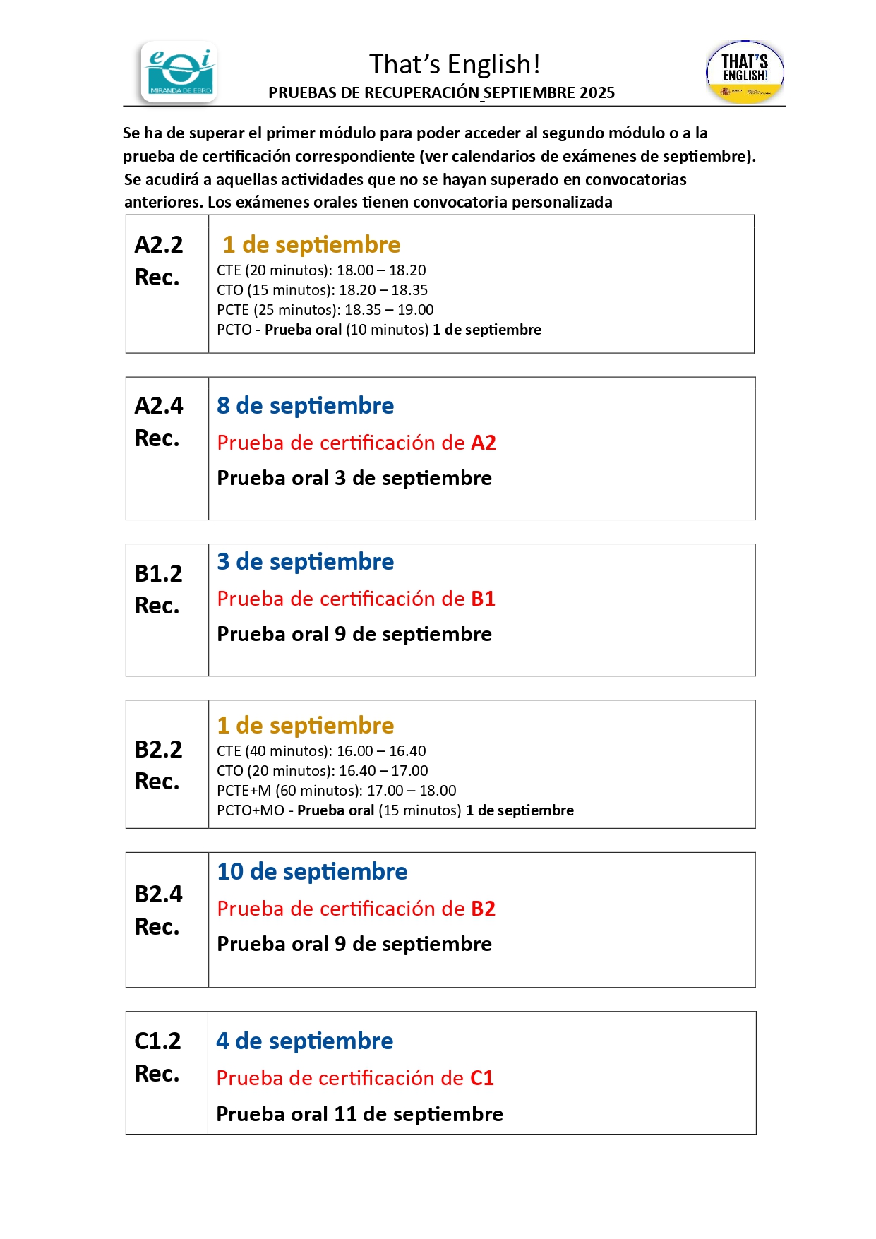 CALENDARIO ThatsEnglishSeptiembre25